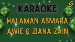 Awie amp Ziana Zain  Halaman Asmara Karaoke [upl. by Nal960]