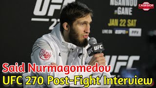 Said Nurmagomedov Looking to Fight Again Before Ramadan  UFC 270 [upl. by Odlabu]