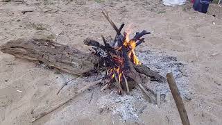 Sandbar Open Fire Breakfast  Day 2 Agate Hunting Over Night Kayak Trip rockhounding [upl. by Lau988]