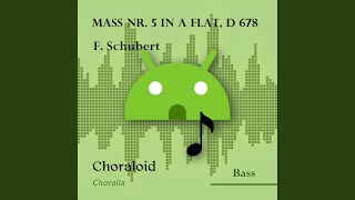 Mass nr 5 in A flat D 678 Et incarnatus est bass II Emphasised voice and other voices [upl. by Norehs]