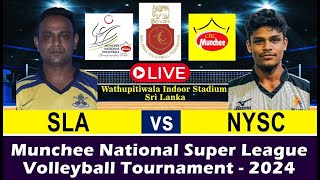 SLA vs NYSC  Munchee National Super League Volleyball Tournament 2024 [upl. by Anahsor]