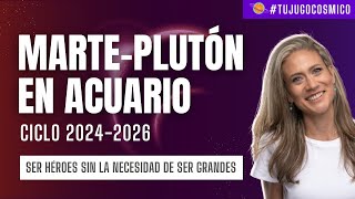 Conjunción MartePlutón en 0°Acuario Nuevo Ciclo [upl. by Shelly]