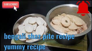 bengali shaz pite doodhemilky bijano yummy recipe for westbengal [upl. by Ruthi858]