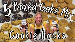 5 Amazing Box Cake Mix COOKIE Recipes that will Blow Your MIND  DoctoredUp Box Cake Mix Recipes [upl. by Margeaux]