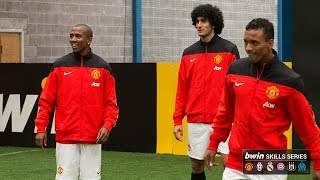 Manchester Uniteds Young Fellaini and Nani show off their skills [upl. by Garvy]