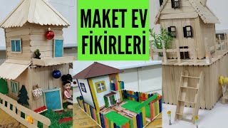 MAKET EV ÖRNEKLERİ YENİ MODEL HOUSE EXAMPLES MİMARİ TASARIM ÖRNEKLERİ  teknoloji tasarım dersi [upl. by Laval629]