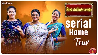 Seetha Sametha Rama Serial Home Tour  Madam Anthe  Strikers [upl. by Oribel11]