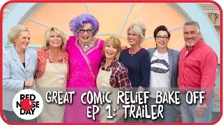 Ep 1 Trailer  The Great Comic Relief Bake Off 2015 [upl. by Yrod]