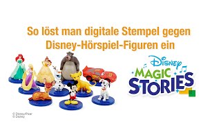 So löst man digitale Stempel gegen DisneyHörspielFiguren ein I Migros [upl. by Atterg363]