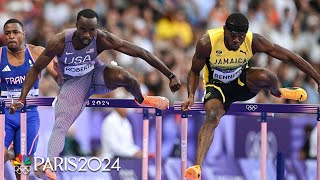 Daniel Roberts races his way into 110m hurdle final alongside Bennett  Paris Olympics  NBC Sports [upl. by Jerri]