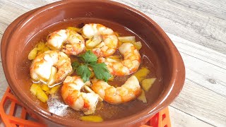 APERITIVO EXPRÉS GAMBAS AL AJILLO EN AIRFRYER KETO [upl. by Orna868]