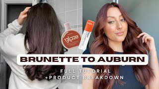 DARK BROWN TO AUBURNCOPPER HAIR ❤️‍🔥 how to tutorial with colour formulation amp product breakdown [upl. by Phillis613]