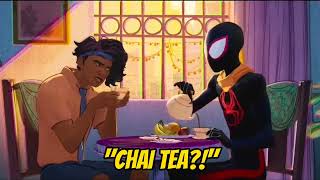 Chai Tea Scene in Spiderman  Across The Spider Verse [upl. by Stefanie]