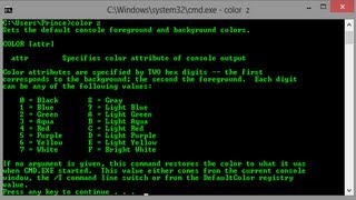 How to change command prompt text colour permanently HD  Narration [upl. by Tdnarb446]