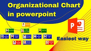 Create Organization Chart in 5 minutes  how to create organization chart in powerpoint  hindi [upl. by Nolly]