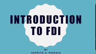 Introduction to FDI [upl. by Delano161]