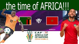 ⚽ Zambia vs morocco ⚽  CAF AFCon cup 24012024  FIFA 2024 [upl. by Eatnuahc]