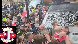 Piers corbyn being removed from the st George day rally yesterday [upl. by Leahcimrej113]