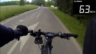 VITESSE DE POINTE EN VTT 90KMH [upl. by Siuqaj]