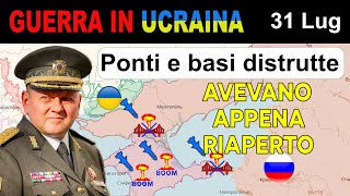 31 Lug Linee di Rifornimento Intasate UCRAINI BOMBARDANO DI NUOVO PONTI E BASI  Guerra in Ucraina [upl. by Huntley]