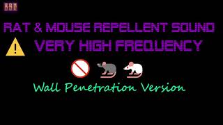 ⚠️Wall Penetration Version 🚫🐀🐁 Rat amp Mouse Repellent Sound Very High Frequency 9 Hour [upl. by Ramel]