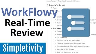 Organize Your Brain with WorkFlowy RealTime App Review [upl. by Ijok725]