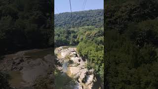 Martvili Canyon  Zipline [upl. by Nomit721]