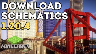 How To Download amp Install Schematics In Minecraft 1204 [upl. by Rese]