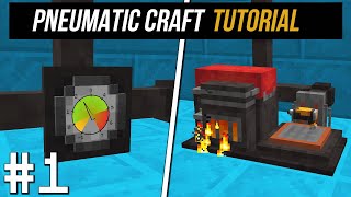 Pneumatic craft Part 1 Basics Tutorial  guide 1201 minecraft java edition [upl. by Sisenej401]