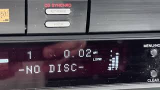 SONY RCDW500C 5 Disc CD Changer amp Recorder Programmable  For Parts [upl. by Fritze]