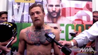 UFC 189 Conor McGregor Says Jose Aldos Time Will Come [upl. by Cosma]