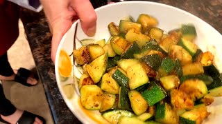 Sauteed Zucchini Recipe  How To Cook Zucchini On A Stove In A Frying Pan Healthy Keto Easy Vegan [upl. by Jan959]