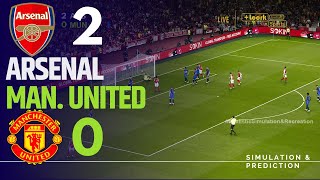 ARSENAL 20 MANCHESTER UNITED • Highlights • Premier League 2425  SimulationRecreation [upl. by Nuarb]