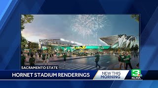 Sacramento State releases renderings of its new stadium [upl. by Lexy]