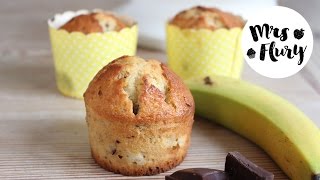 SchokoBananenMuffins  Köstlich und einfach  Mrs Flury backt [upl. by Attevaj]