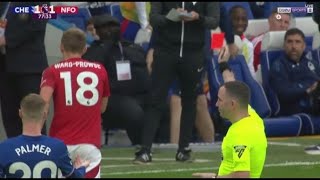 James WardProwse Red Card Chelsea vs Nottingham Forest 11 All Goals and Extended Highlights [upl. by Johppah]