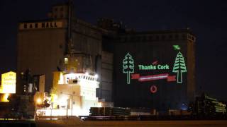 Vodafone Christmas  Laser Graffiti [upl. by Audri]