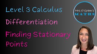 Differentiation 17 Finding stationary points [upl. by Assirehs]