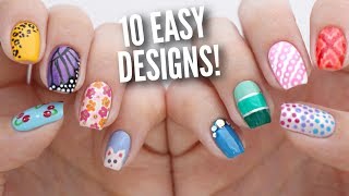 10 Easy Nail Art Designs for Beginners The Ultimate Guide 5 [upl. by Seldon]