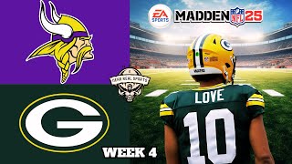 VIKINGS vs PACKERS  Week 4  MADDEN 25 Prediction [upl. by Borman279]