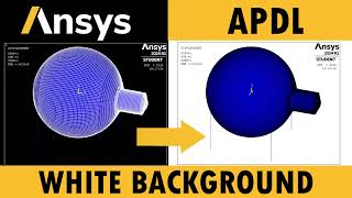 ANSYS MECHANICAL APDL  White Background  HOW TO SERIES [upl. by Reichert]