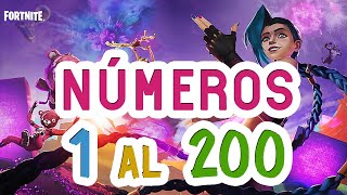 FORTNITE😎 Números Del 1 AL 200  1 AL 200 Spanish  Numbers 1 to 200 IN SPANISH 😨 [upl. by Athal]