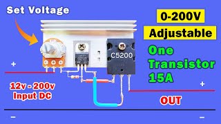 Simple Adjustable DC voltage power supply Voltage regulator DIY [upl. by Llessur676]