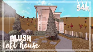 BLOXBURG Blush Loft House 54k  House build [upl. by Nnaylrebmik]