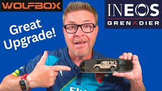 INEOS Grenadier Wolfbox Rear View Mirror Install Great Upgrade [upl. by Havard388]