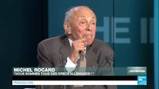 Michel Rocard  quotNous sommes tous des Grecs allemands quot [upl. by Su469]