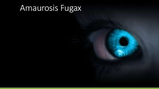 Amaurosis Fugax sudden lose of vision [upl. by Osborne]