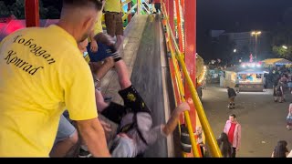 Oktoberfest Munich 2023 Toboggan ride fail [upl. by Dnomse244]