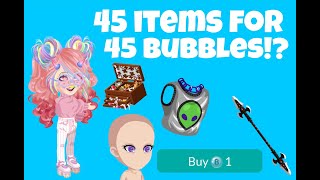 45 items for less than 50 bubbles Highrise Game [upl. by Arleen960]