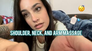 Fast Aggressive ASMR Shoulder Massage Lotion amp Rings [upl. by Valina986]